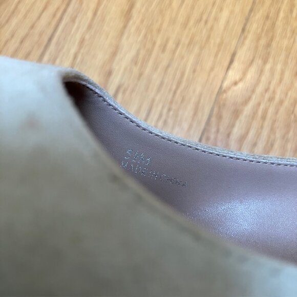 Linea Paolo Beige Block heel Suede Pumps size 5.5 - Picture 5 of 8